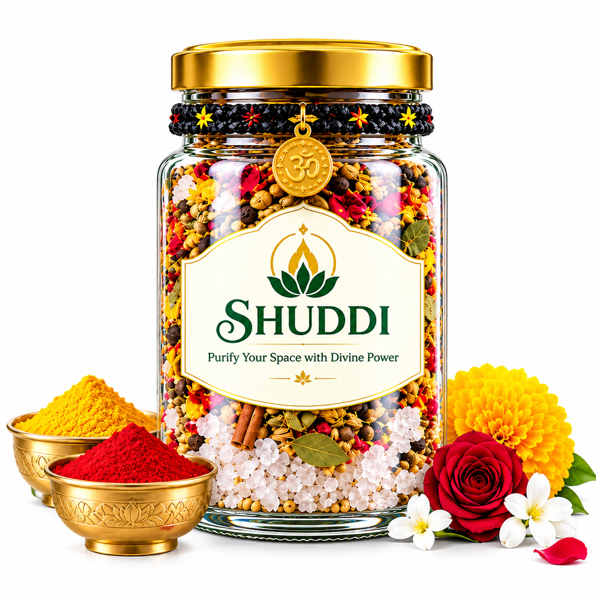 SHUDDI Negativity Absorber Jar – Mantra-Energized for Positive Energy & Evil Eye Protection.